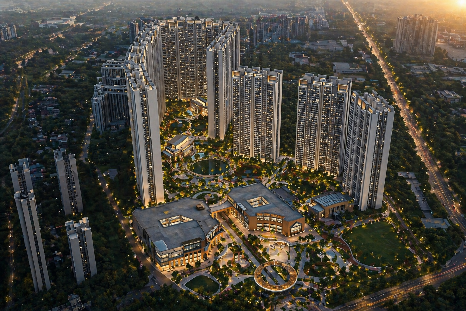 The Prestige City Indirapuram Elevation